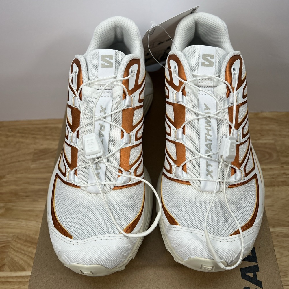 Salomon XT Pathway Metallic Hiking Shoes Women's 5.5 Men's 4.5 White‎ Copper - Picture 5 of 11